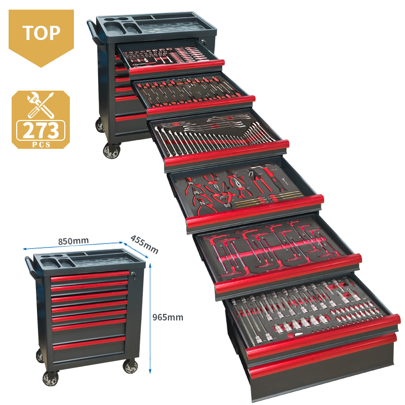 Workshop Tools Trolley - Troli Perkakas 7 Laci Dengan Set