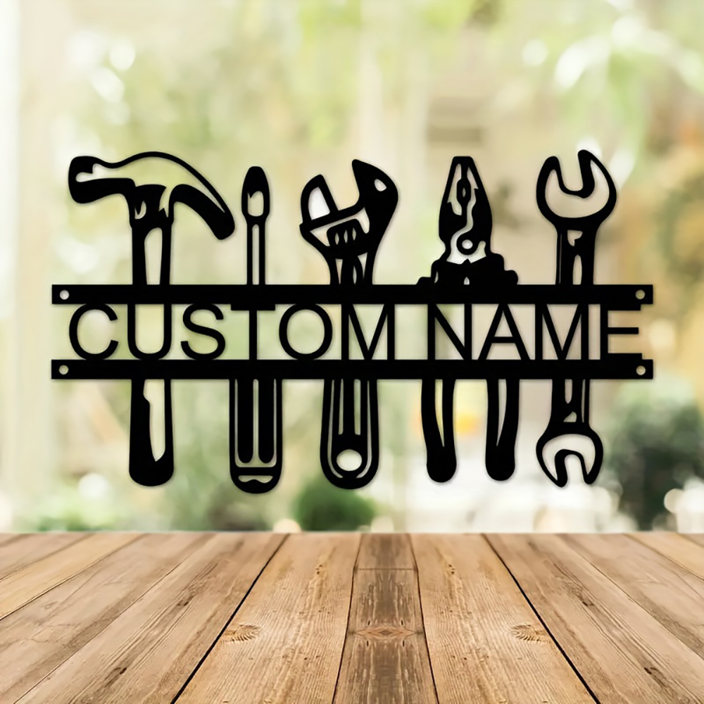 Workshop Tools And Names - Desain Alat Seni Dinding Besi Gaya