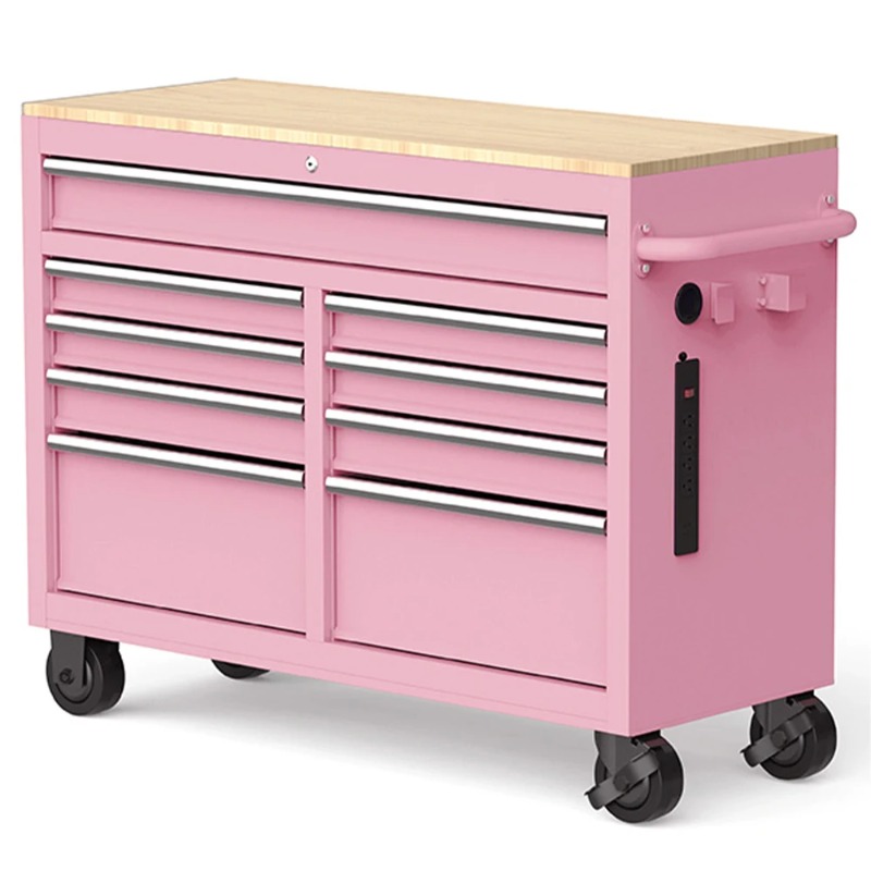 Workshop Tools Trolley - Lemari Perkakas Beroda BlackTool 46-Inci 9-Laci