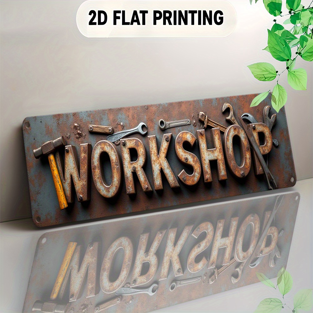 Workshop Tools Background - Papan Tanda 2D, Barang Dekoratif dengan
