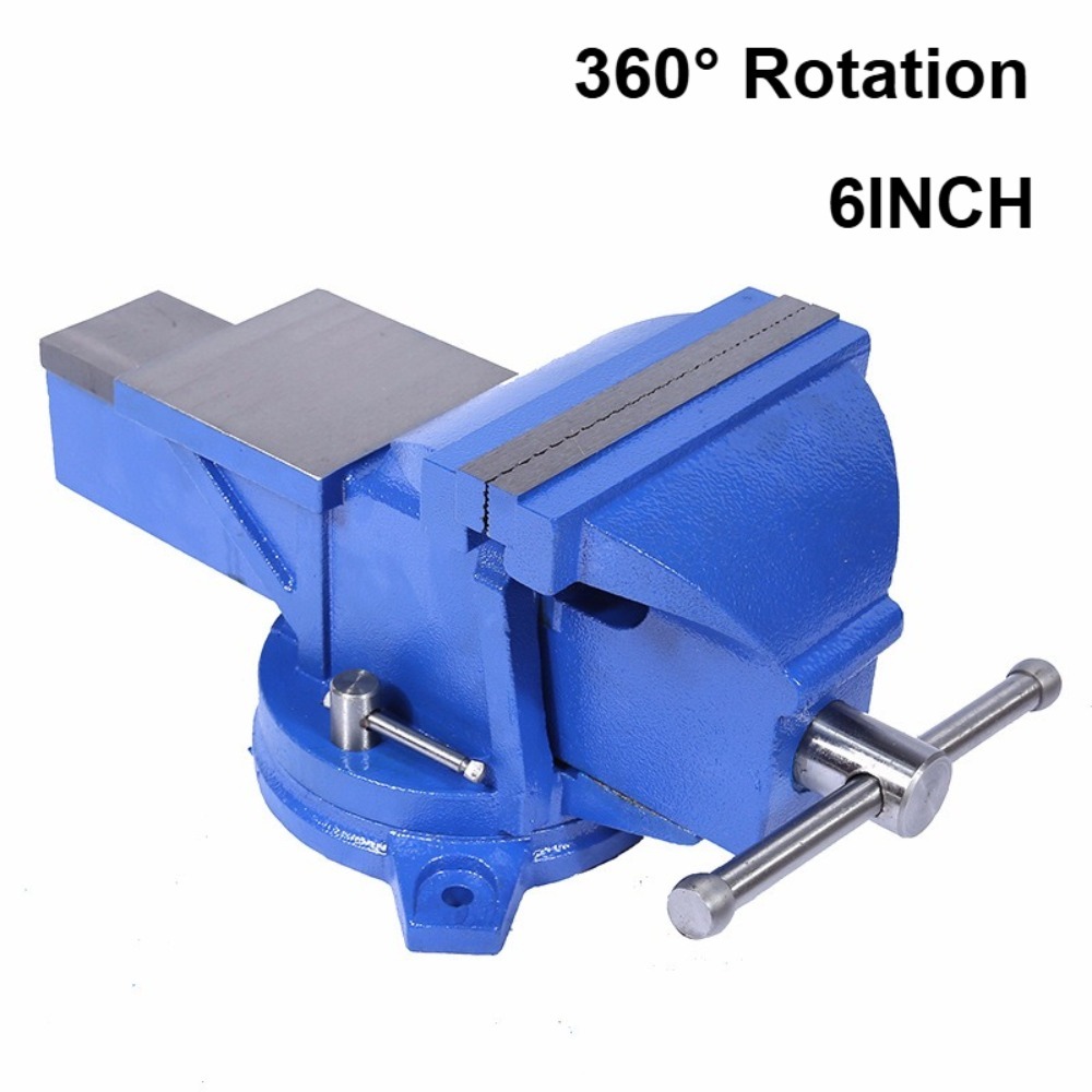 Bench Vise Swivel - Vise Bengkel Tugas Berat 6-Inci Baru