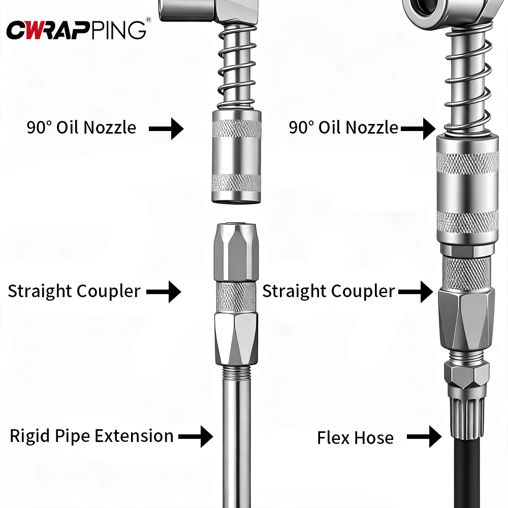 Car Workshop Tools And Equipment - Adaptor Grease Gun 90 Derajat Coupler