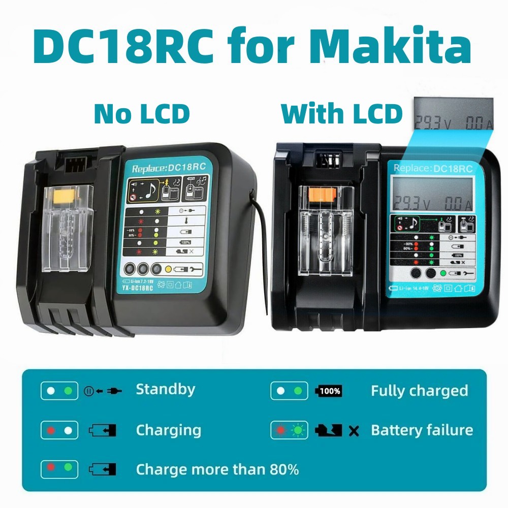 Makita Drill Hp1640 - Pengisi Daya Baterai Li-ion DC18RC 3A