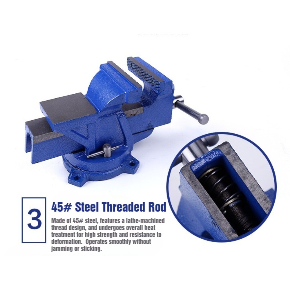 Vise Bangku Tugas Berat 6 inci - Bench Vise Swivel ulasan dan harga