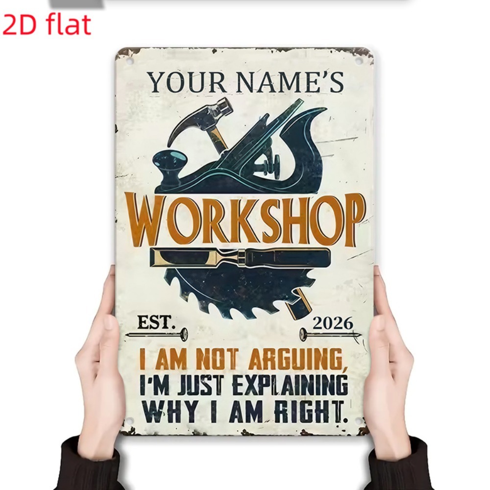 [2D Datar] 1 buah Papan Nama K - Workshop Tools And Names ulasan dan harga