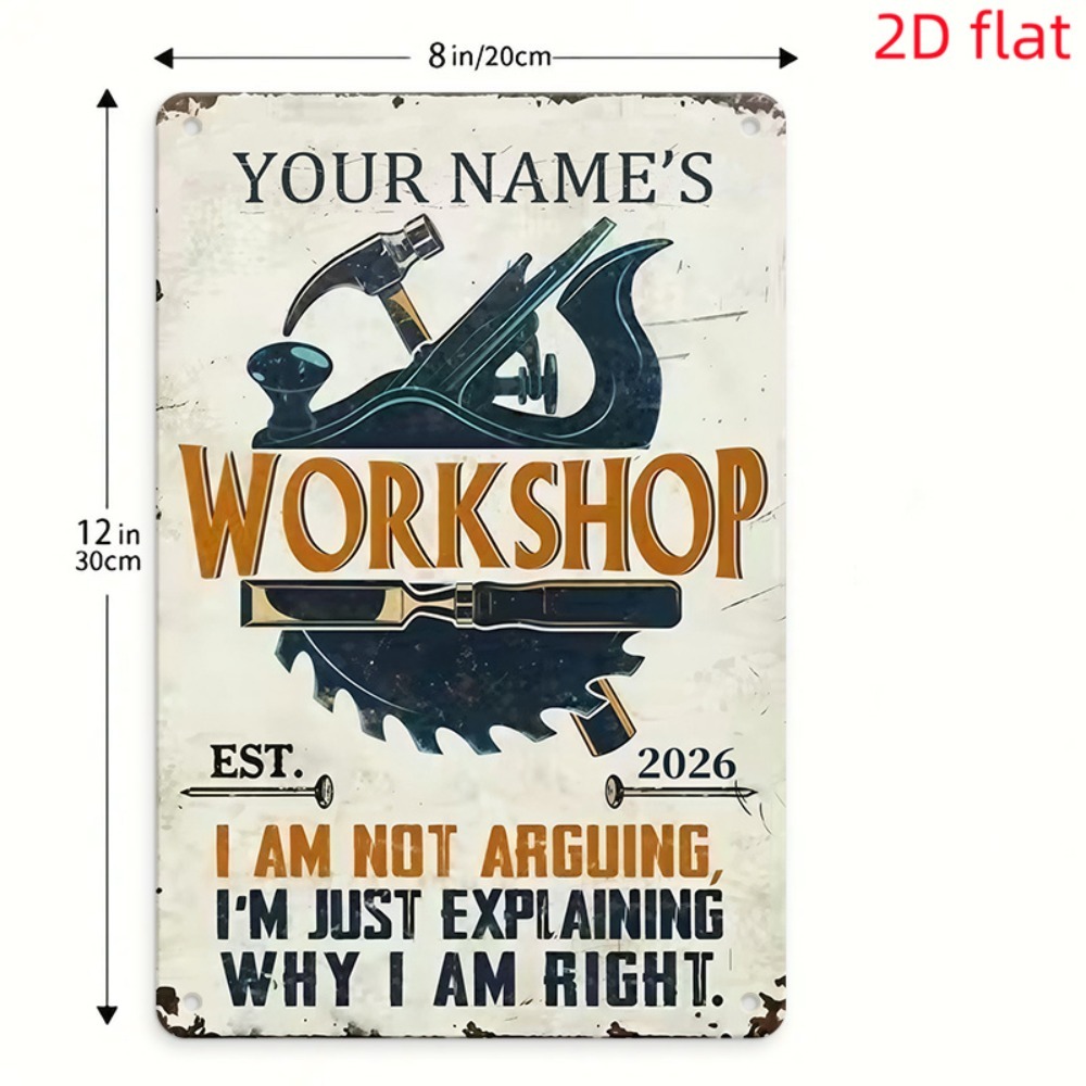 [2D Datar] 1 buah Papan Nama K - Workshop Tools And Names ulasan dan harga