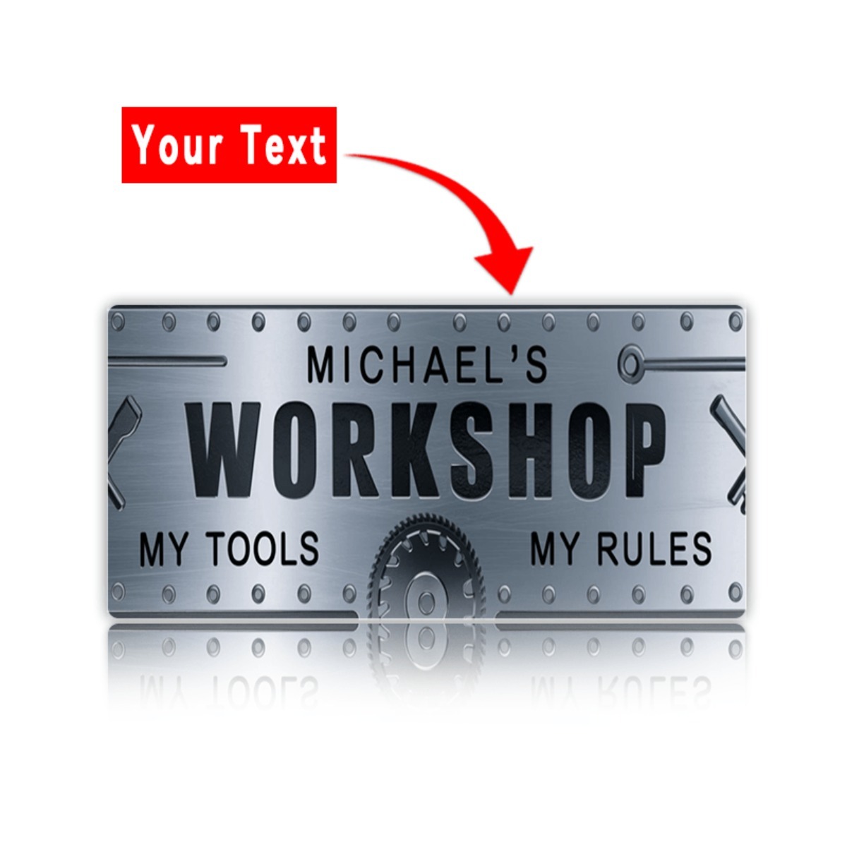 Papan Nama Aluminium Workshop  - Workshop Tools And Names ulasan dan harga