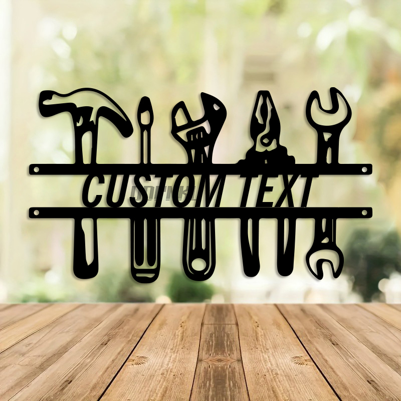 Seni Dinding Besi Gaya Industr - Workshop Tools And Names ulasan dan harga