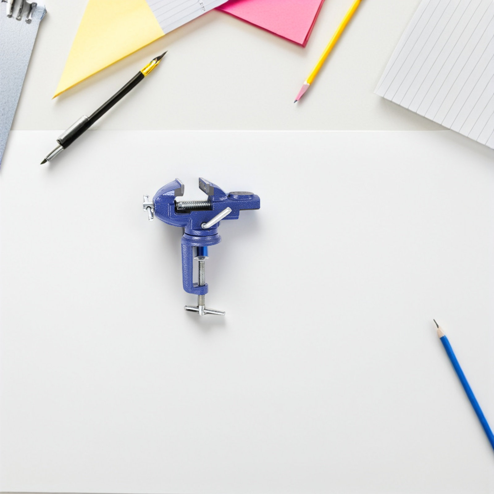 Penjepit Meja Putar Mini 60Mm, - Bench Vise Swivel ulasan dan harga
