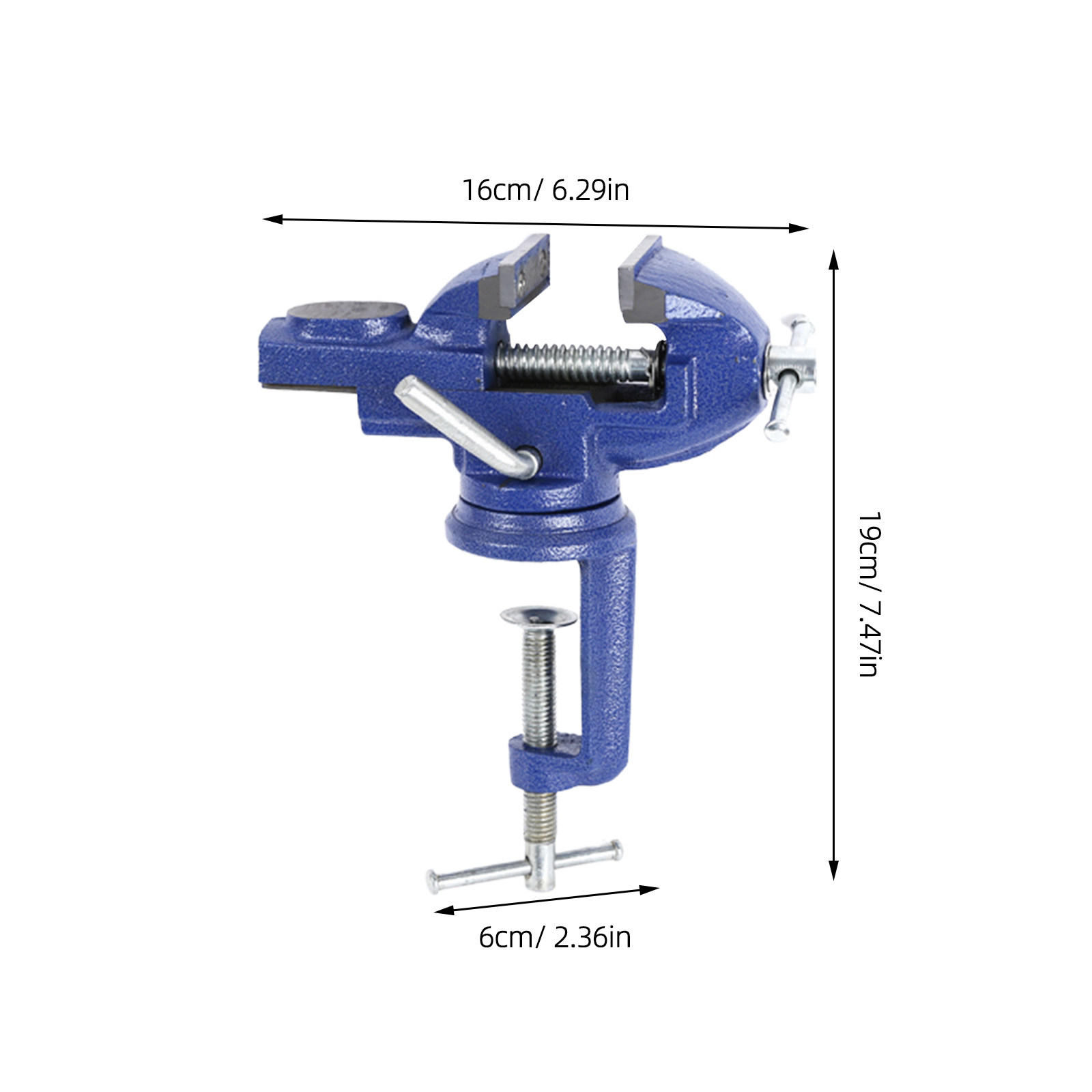 Penjepit Meja Putar Mini 60Mm, - Bench Vise Swivel ulasan dan harga