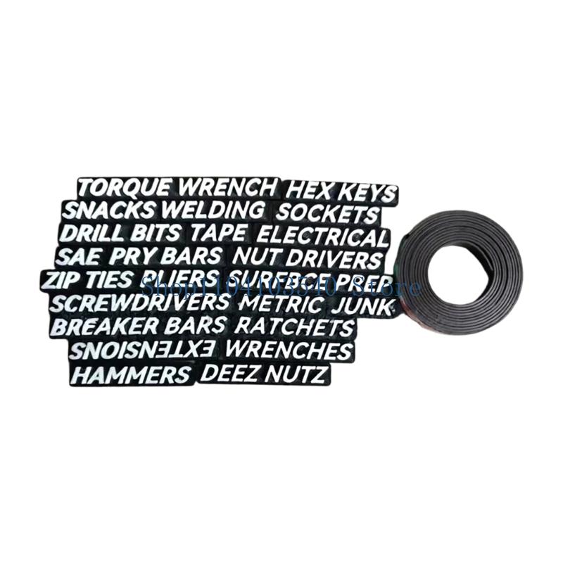 02DC Label Pengatur Alat Garas - Workshop Tools And Names ulasan dan harga