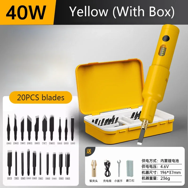 20 Buah Set Mesin Ukir Elektri - Chisel Set Wood ulasan dan harga