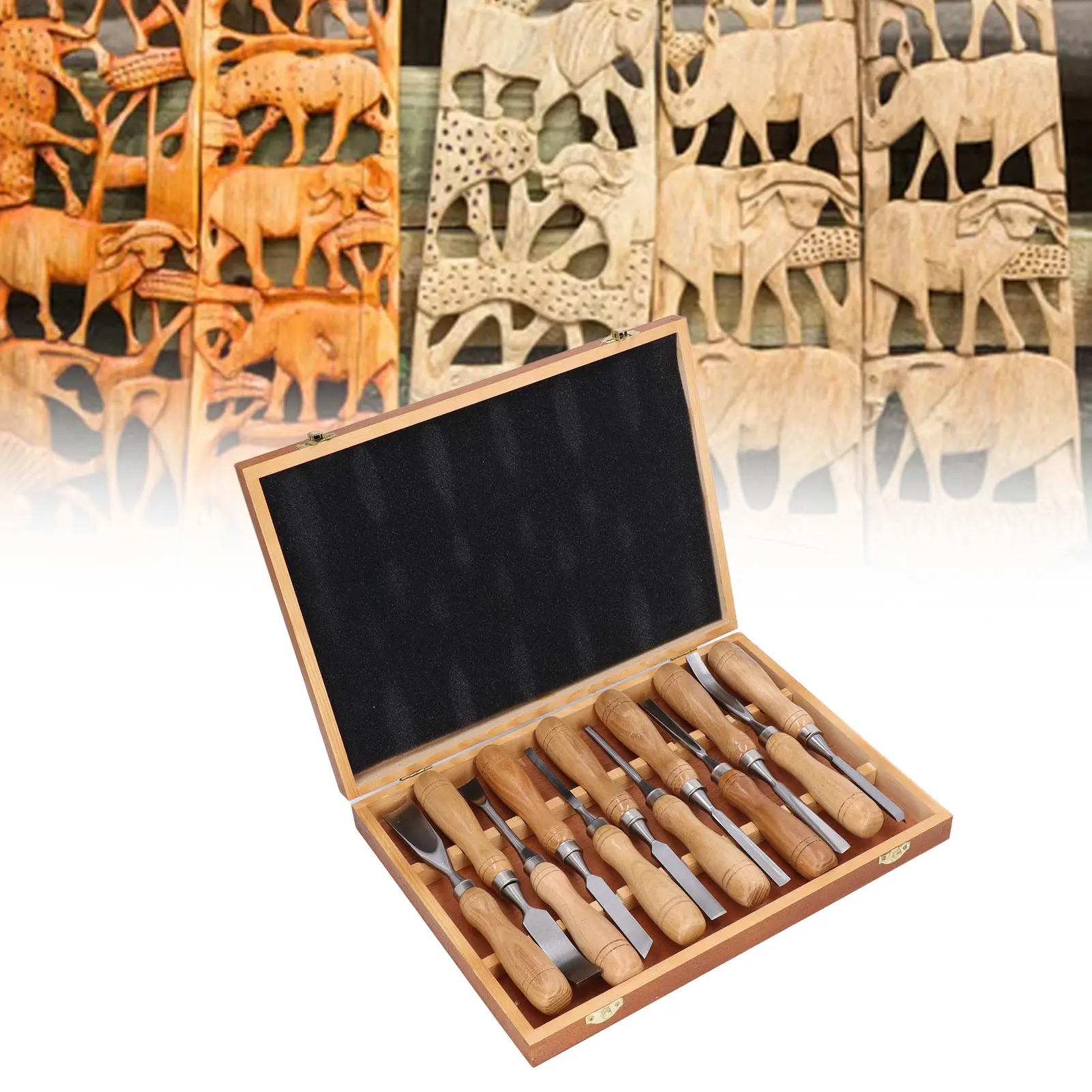 12Pcs/Set Alat Ukir Kayu, Pisa - Chisel Set Wood ulasan dan harga