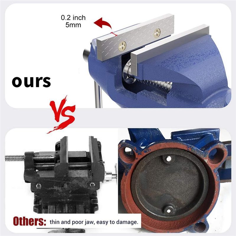 Penjepit Meja KYCOR-Bench Clam - Bench Vise Swivel ulasan dan harga