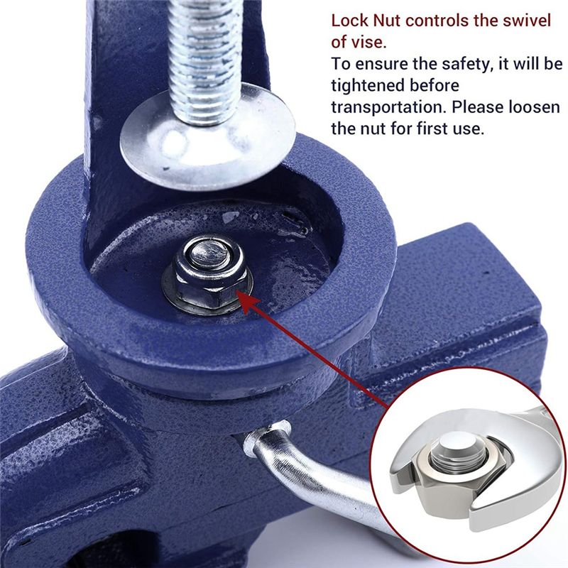 Penjepit Meja KYCOR-Bench Clam - Bench Vise Swivel ulasan dan harga