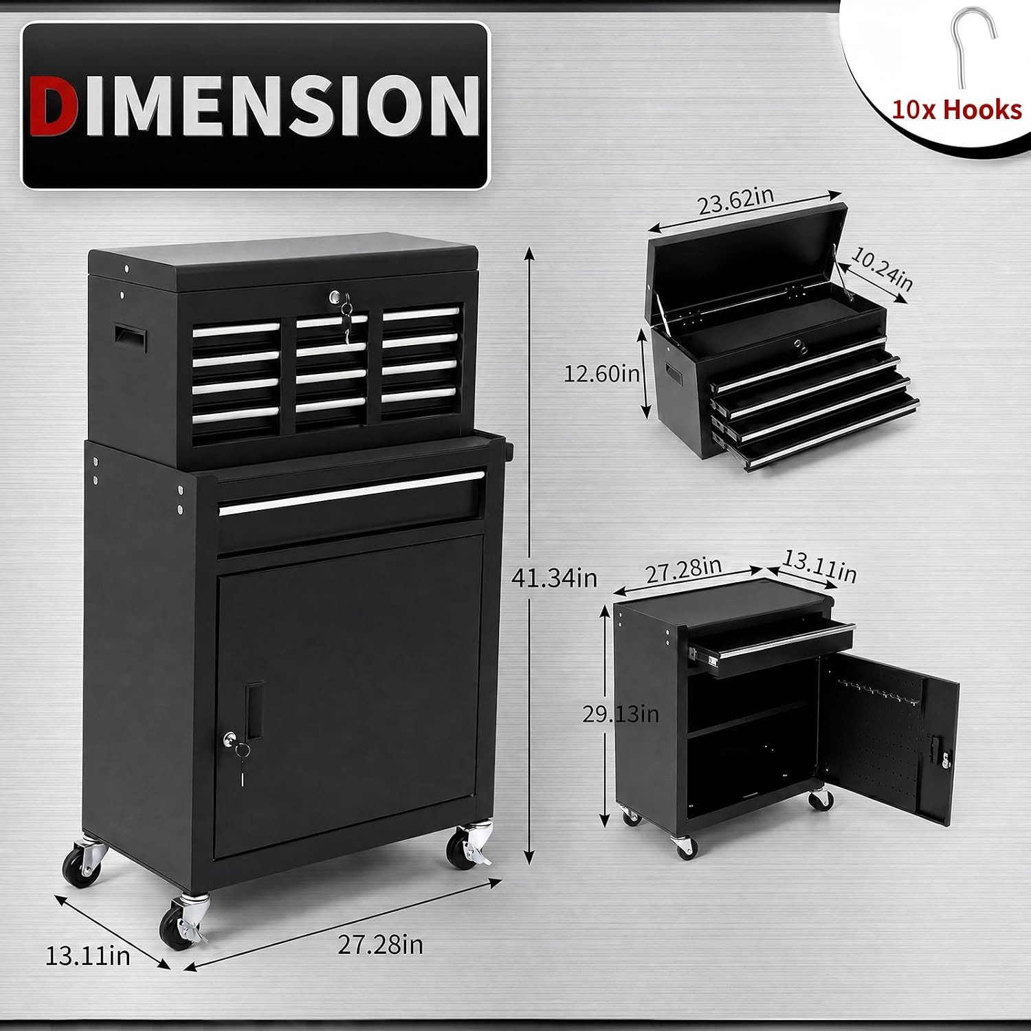 Kabinet Perkakas Beroda 5 Laci - Workshop Tools Trolley ulasan dan harga