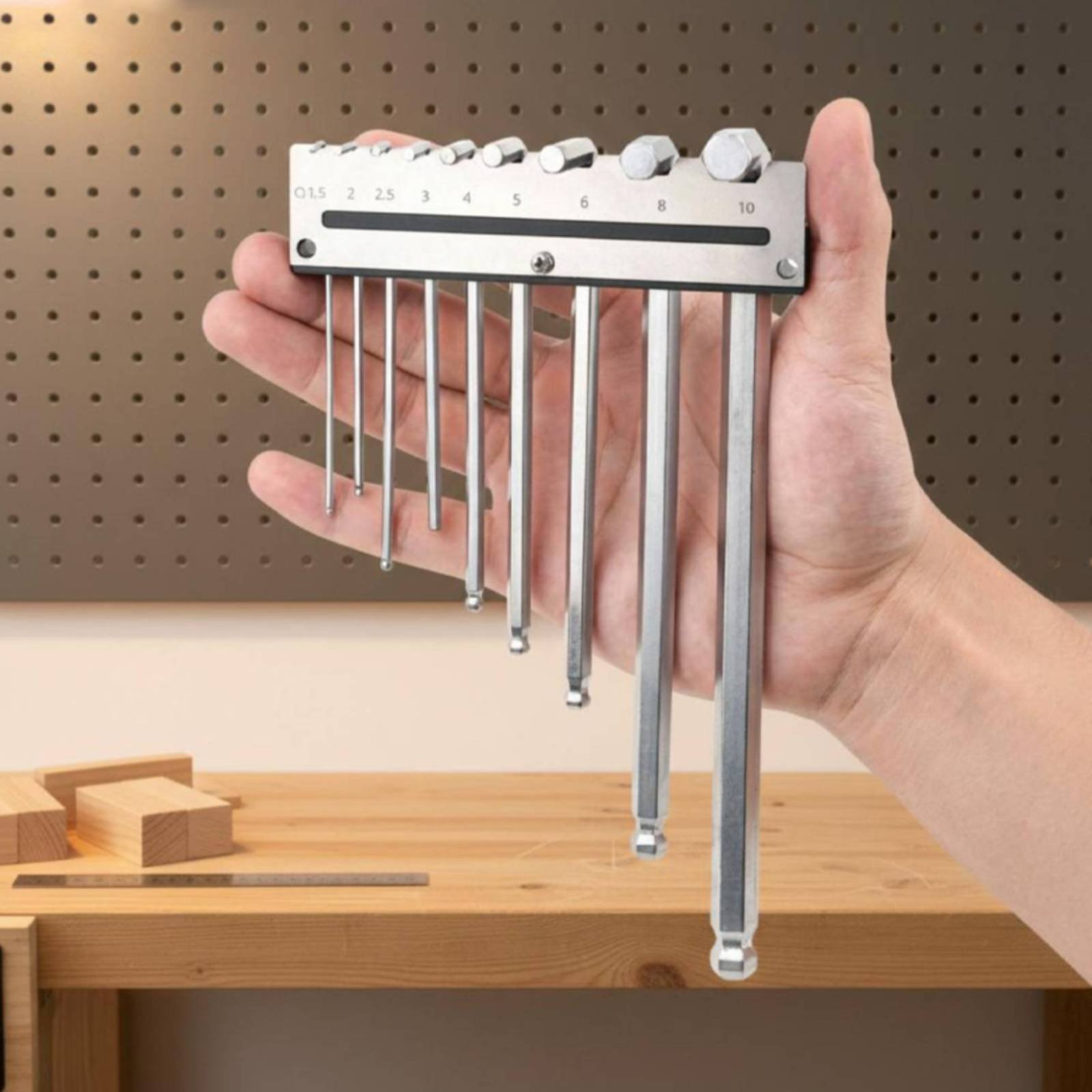 Rak Kunci Hex Gantung Dinding  - Workshop Tools Holder ulasan dan harga