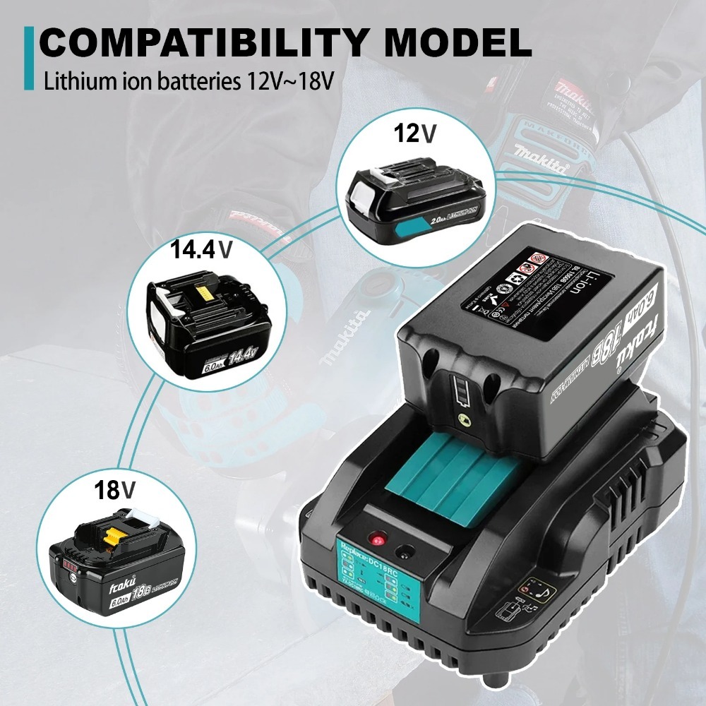 Pengisi daya 3A baterai Li-ion - Makita Drill Hp1640 ulasan dan harga