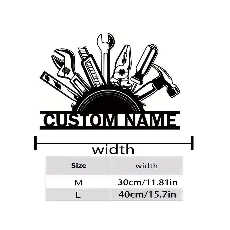 Seni Dinding Logam Kustom - Pa - Workshop Tools And Names ulasan dan harga