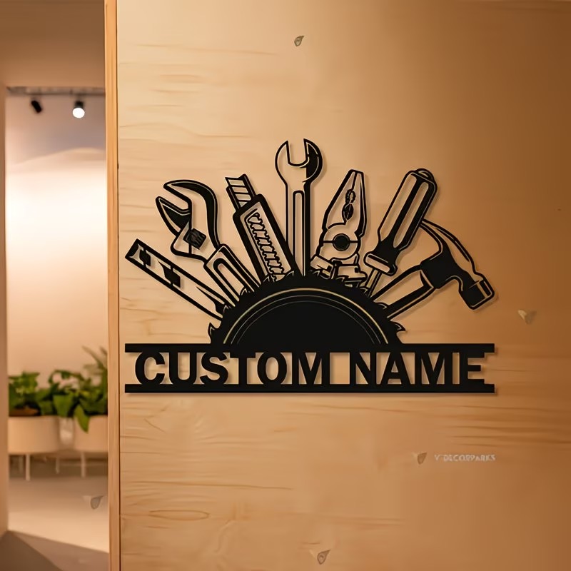 Seni Dinding Logam Kustom - Pa - Workshop Tools And Names ulasan dan harga